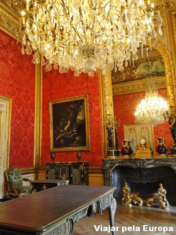 Um dos cômodos do apartamento de Napoleão