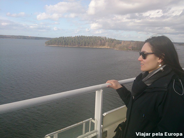 Vista do arquipélago de Estocolmo.