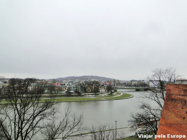 Rio visto do Castelo de Cracóvia. Divirta-se tirando fotos deste cenário!