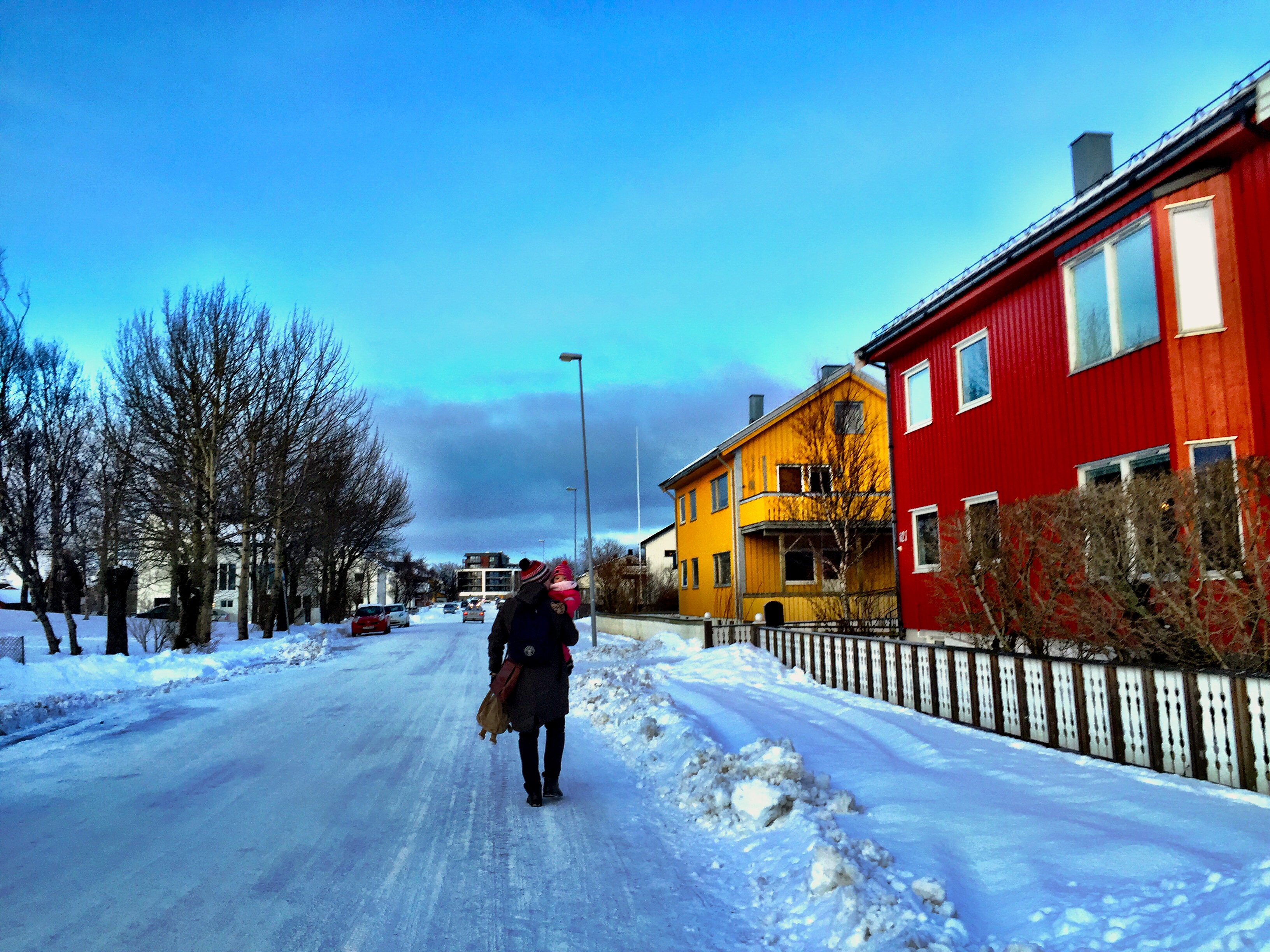 Walking to Bodö City Center