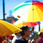 Victória – rainbow umbrella