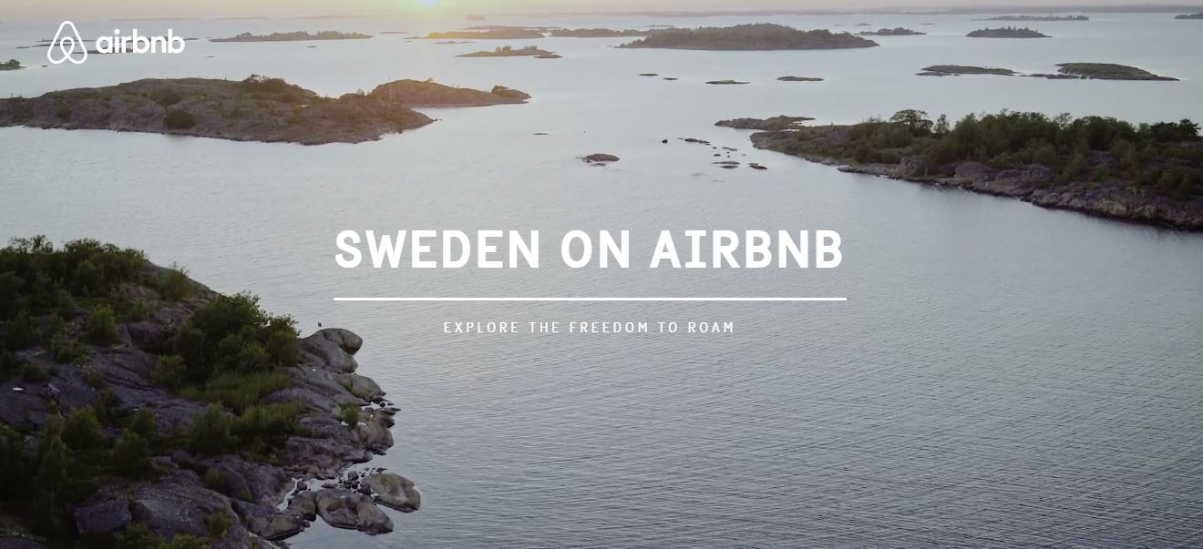 Suécia é o primeiro país a estar inteiro disponível no Airbnb