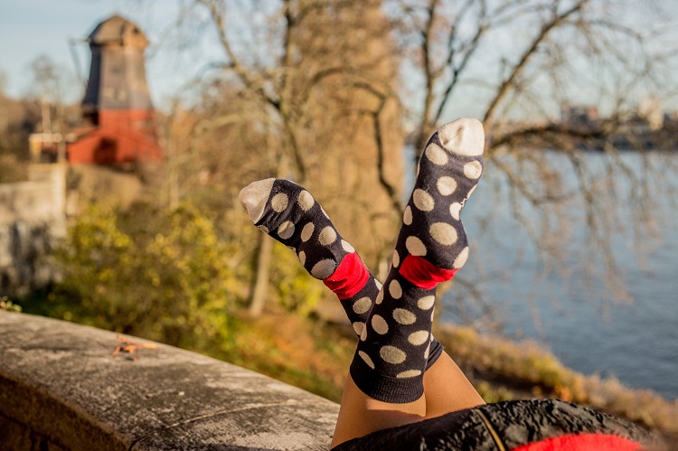 Na Suécia, a meia é o novo sapato! #happysocks